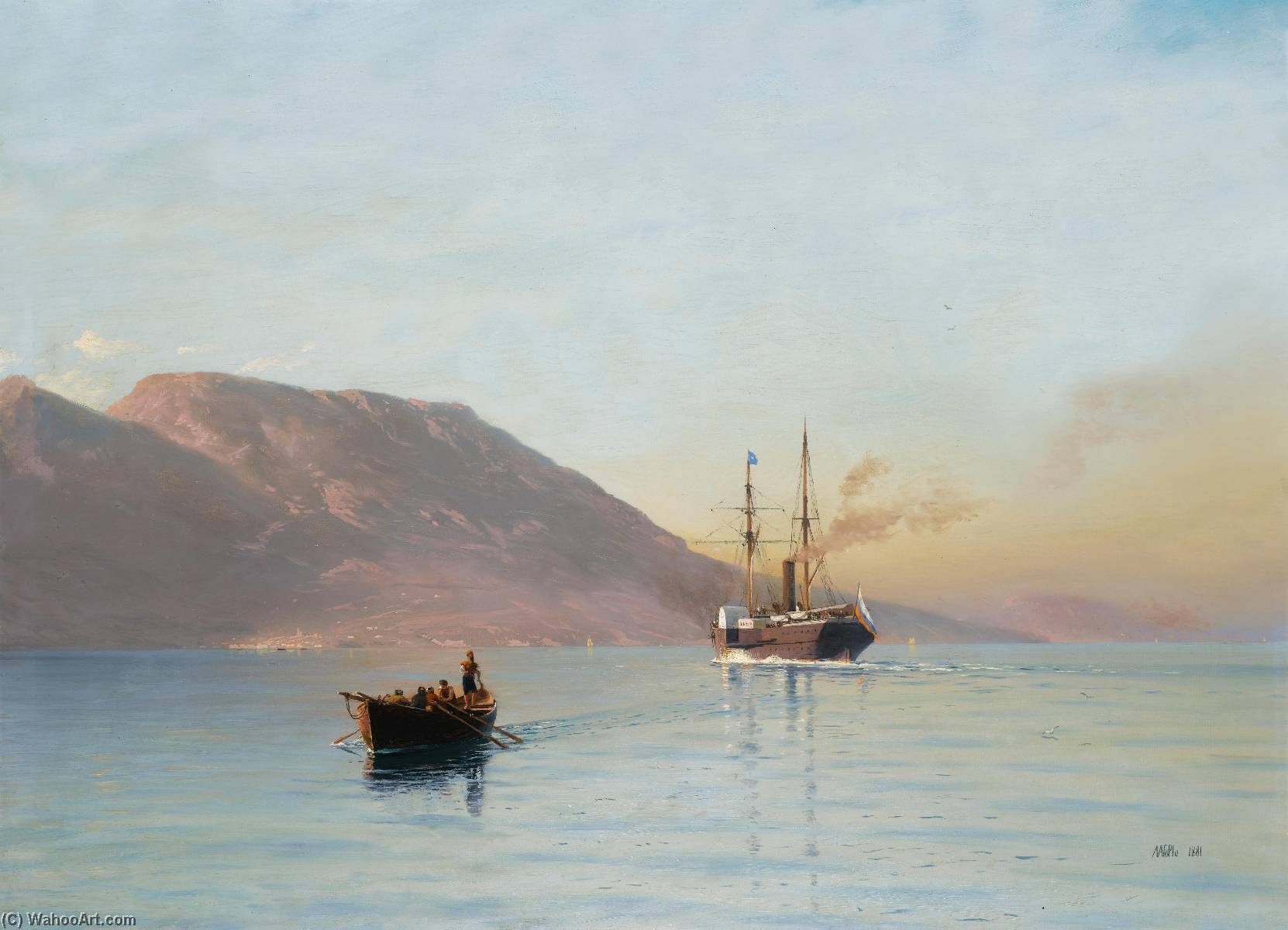 The Bay Of Feodosia — Lef Feliksovich Lagorio
