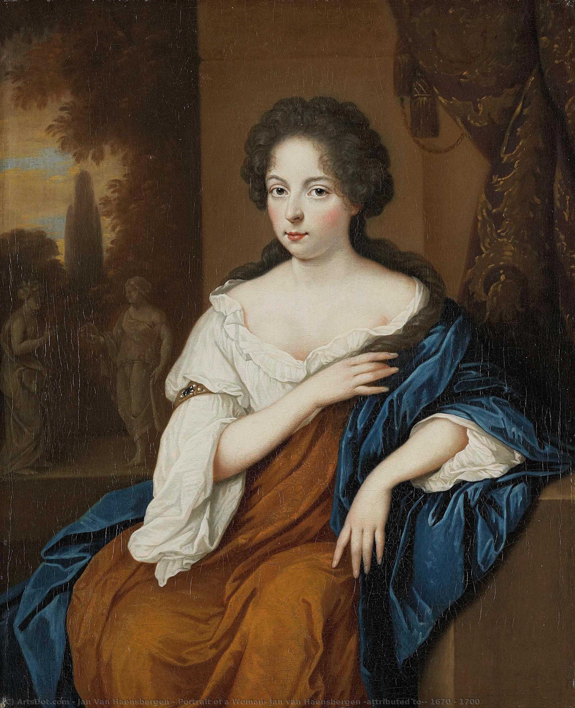 Portrait Of A Woman, Jan Van Haensbergen (attributed To), 1670 - 1700 — Jan Van Haensbergen