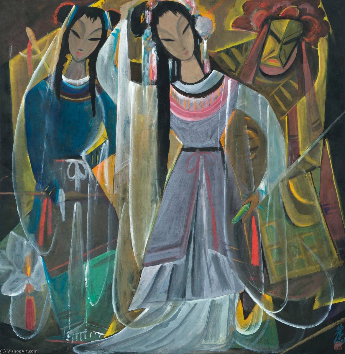 Opera Personae — Lin Fengmian Flying Geese Over The Lotus Pond