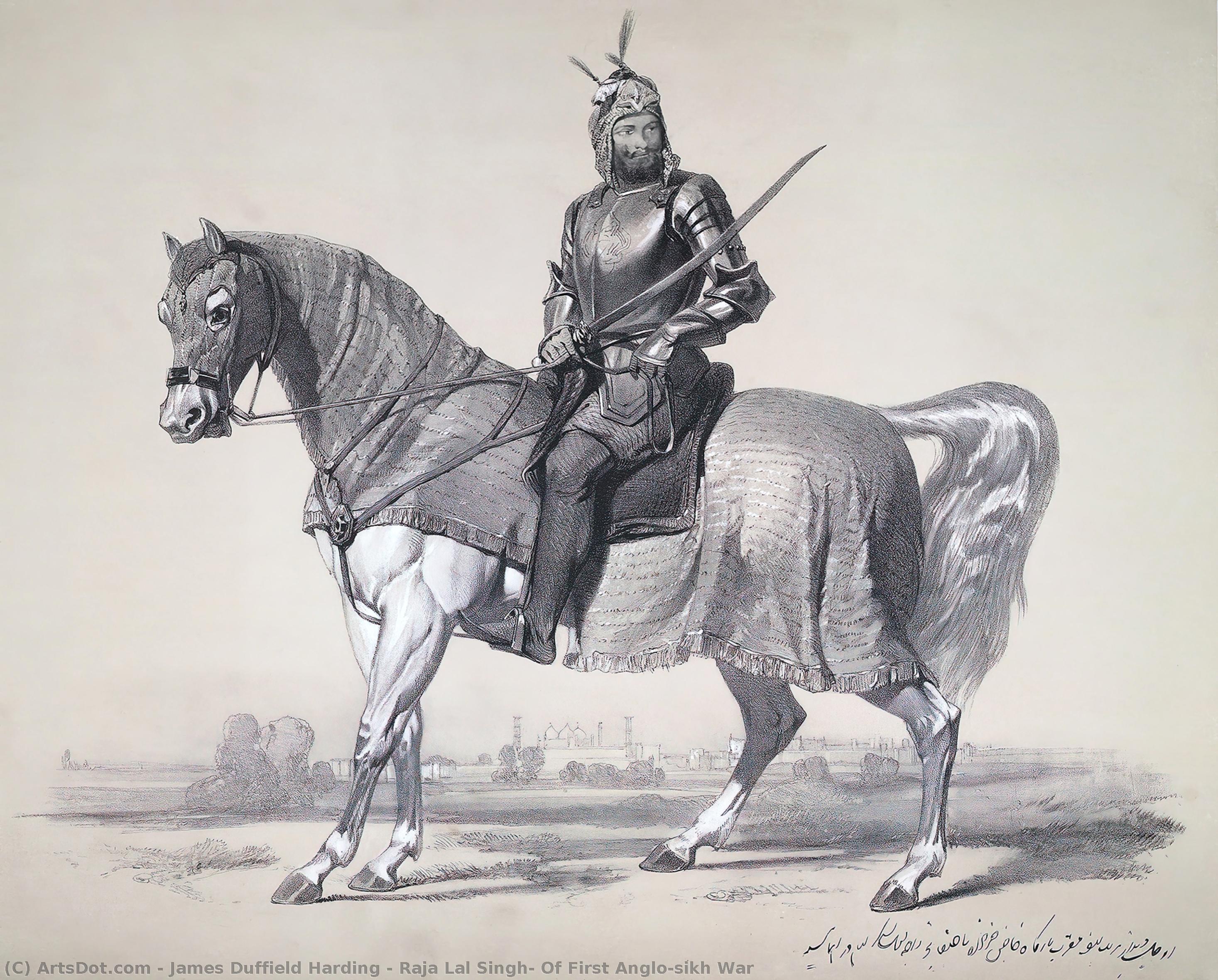 Raja Lal Singh, Of First Anglo-sikh War — James Duffield Harding