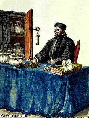 Venetian Moneylender, From An Illustrated Book Of Costumes — Jan Van Grevenbroeck