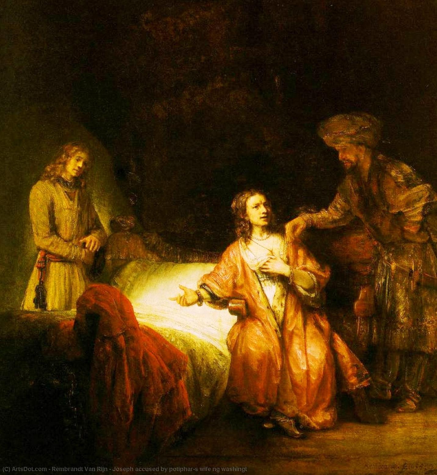 Joseph Angeklagt Von Potiphars Frau — Rembrandt Van Rijn
