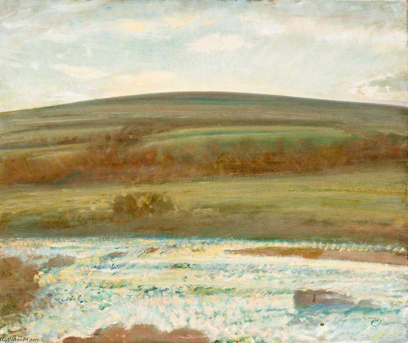 Brightworthy Ford, Withypool, Exmoor - — Sir Alfred James Munnings