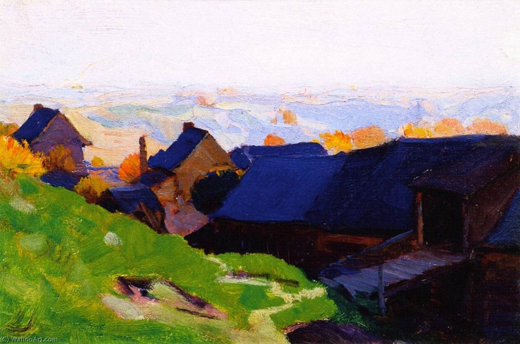Farmstead, Baie Saint Paul — Clarence Alphonse Gagnon