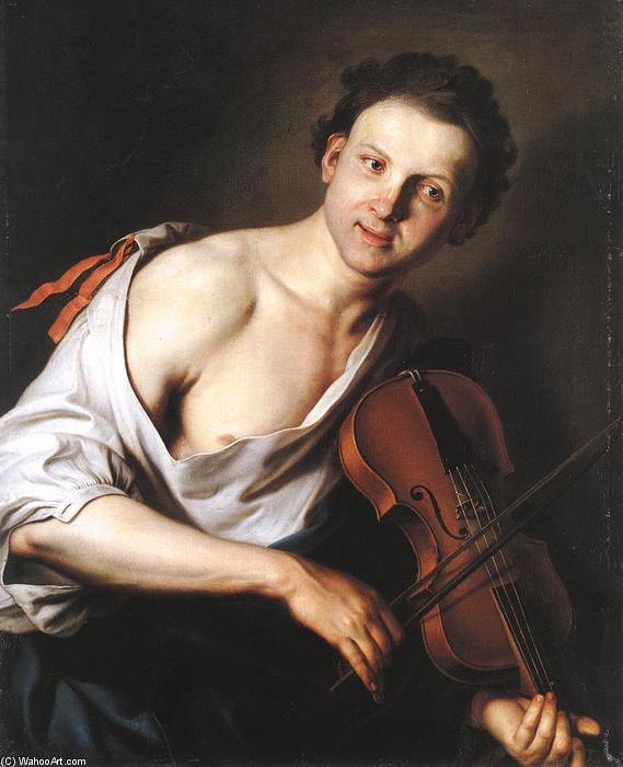 Young Man With A Violin — Jan Kupecky