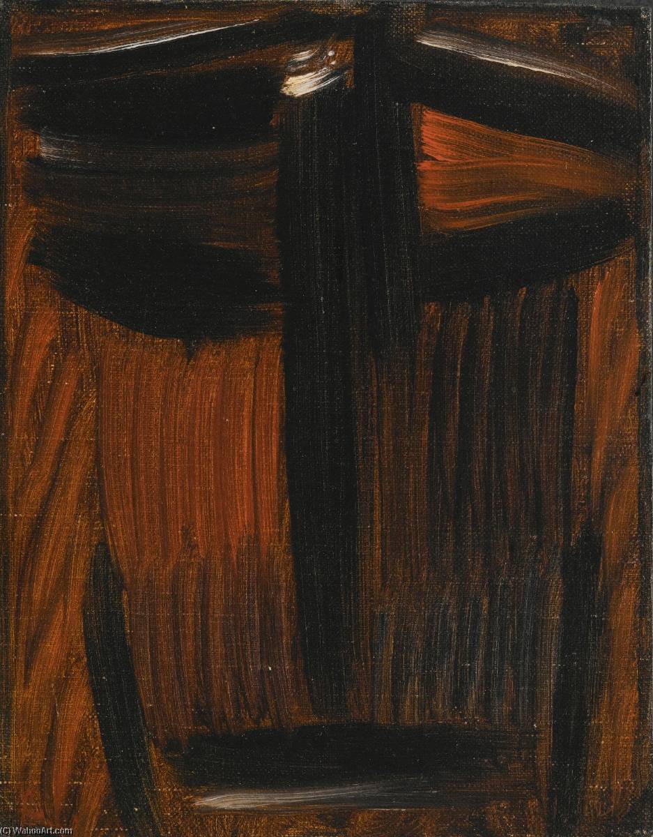 Meditation Schwarz Oranges Leuchten (meditation Black Orange Glowing) — Alexej Von Jawlensky