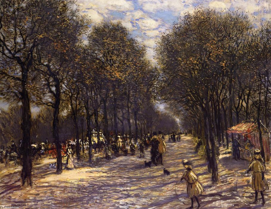 Lane Of Trees On The Champs-elysees — Jean-françois Raffaelli