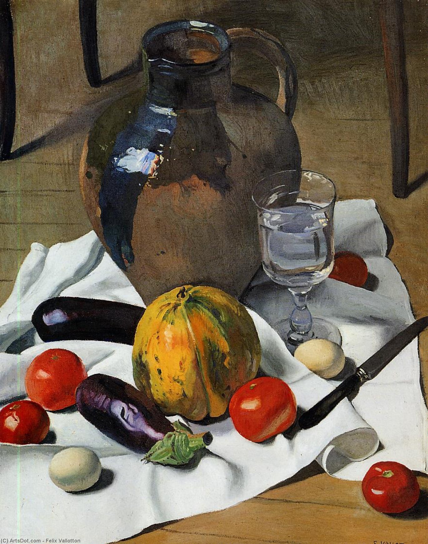 Still Life With Large Earthenware Jug — Феликс Валотон