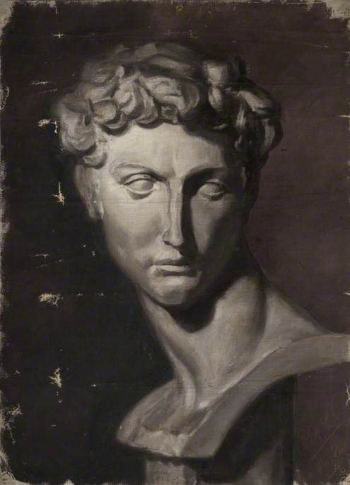 Oil Study Of A Plaster Bust — Robert Ernest Mceune