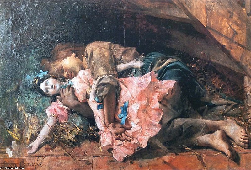 La Poupee De Cosette — Léon François Comerre
