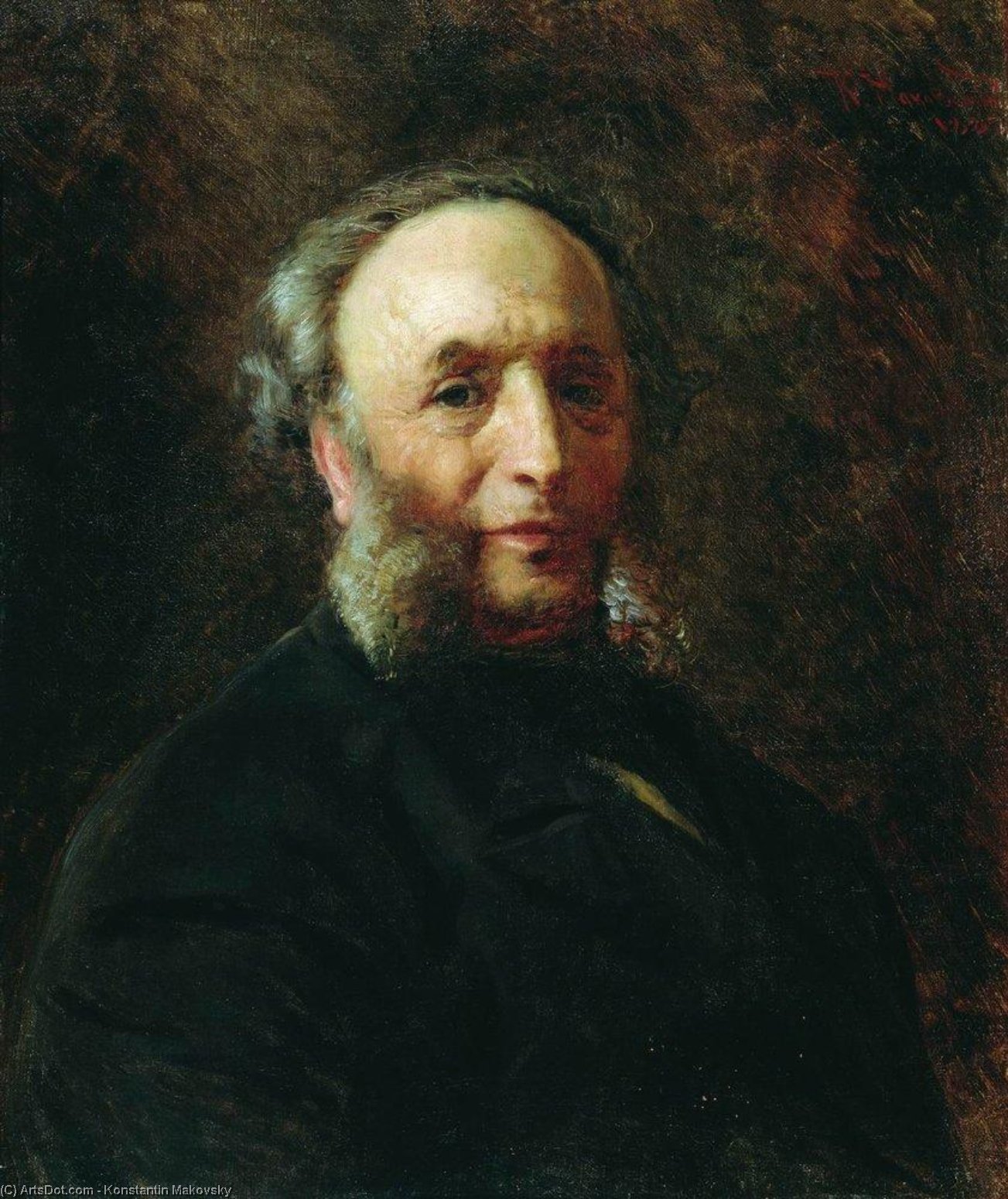 Portrait Of The Artist Ivan Aivazovsky — Konstantin Yegorovich Makovsky