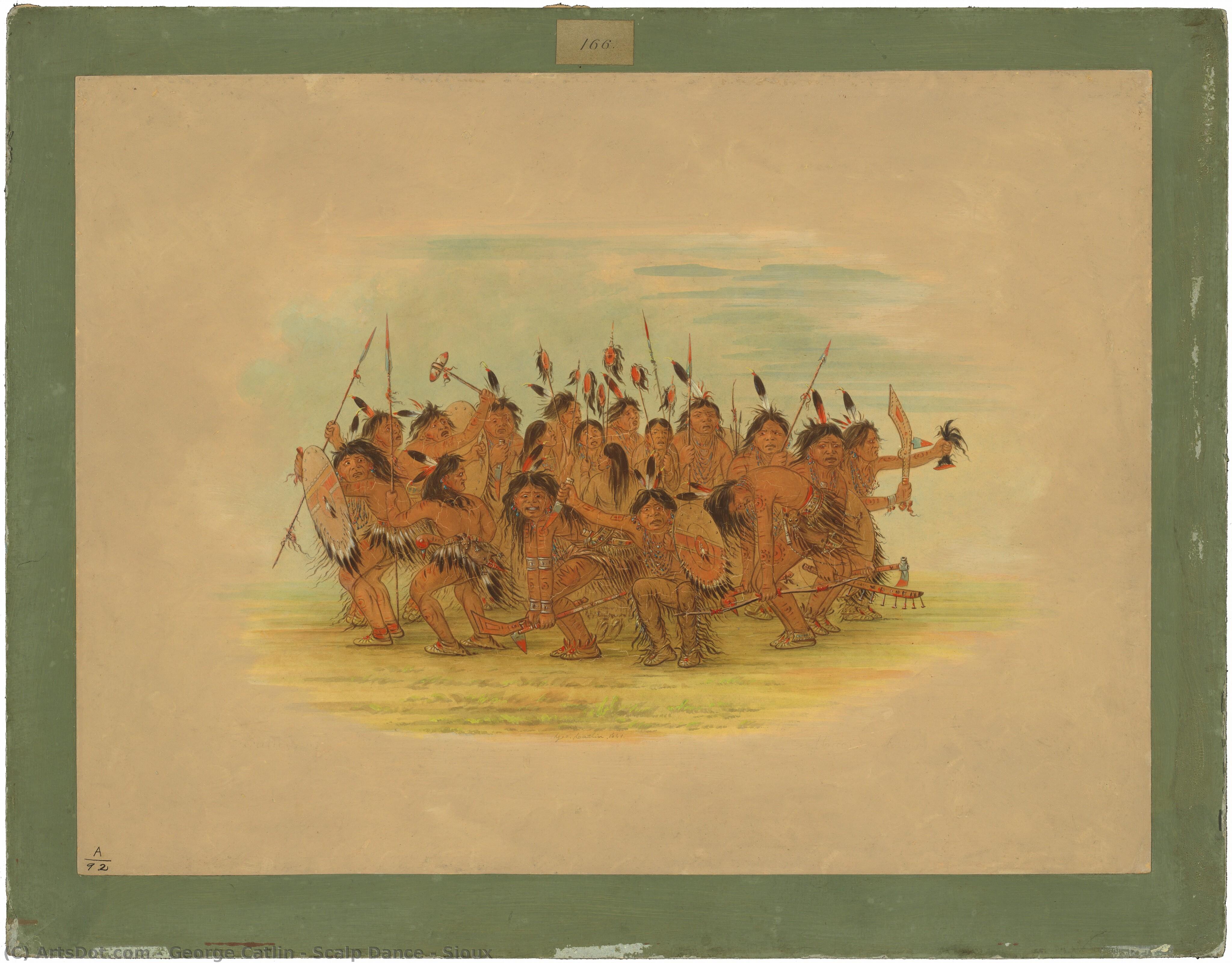 Scalp Dance - Sioux — George Catlin