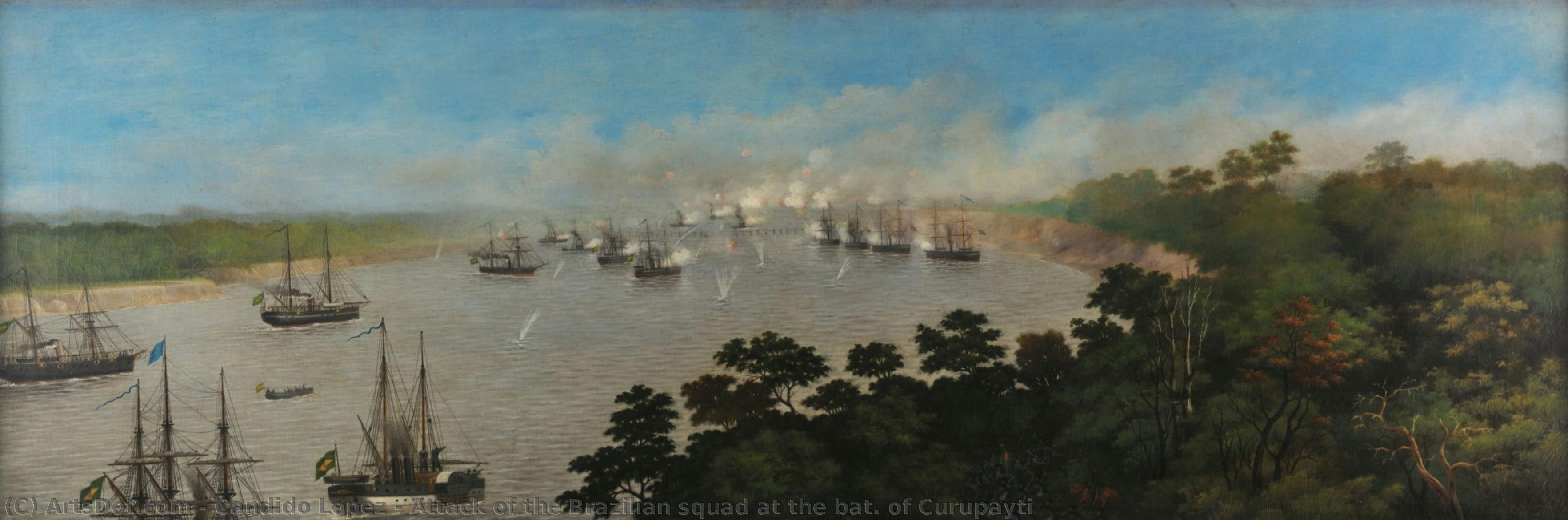 Attack Of The Brazilian Squad At The Bat. Of Curupayti — Кандидо Лопес