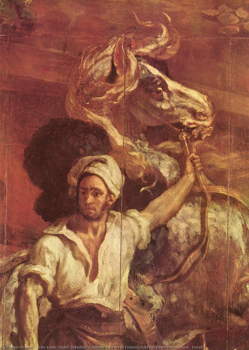 Deutsch Firmenschild Für Einen Hufschmied, Detail — Théodore Géricault