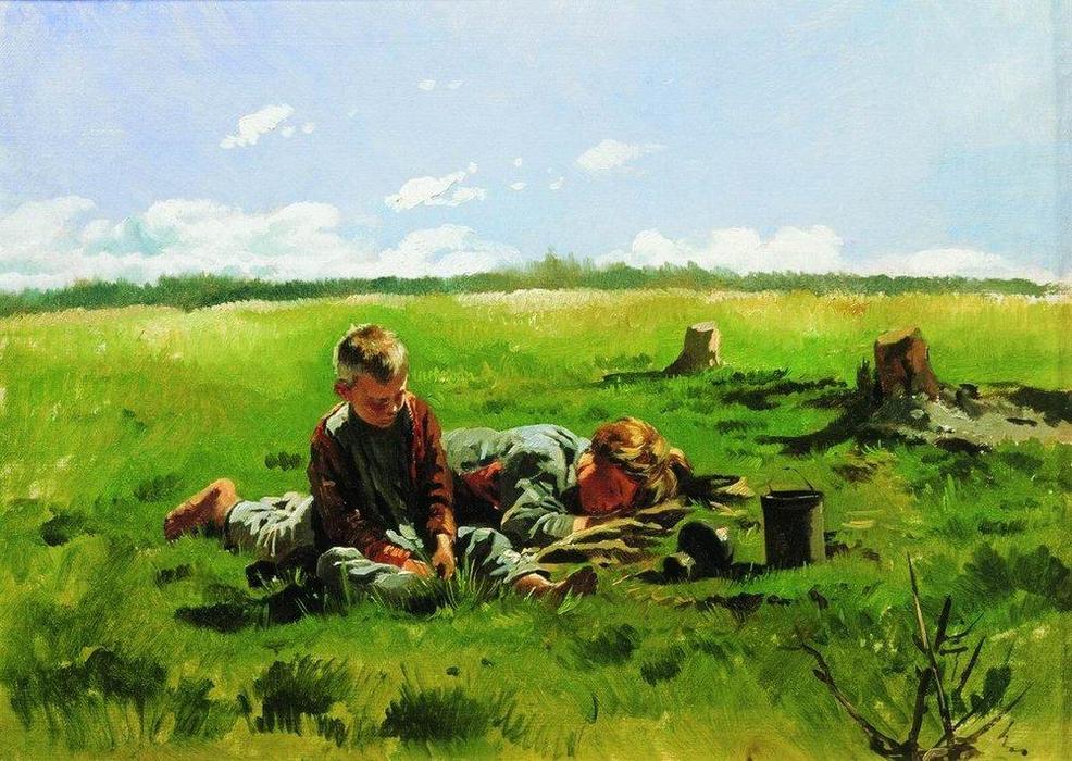 Boys In The Field — Vladimir Yegorovich Makovsky