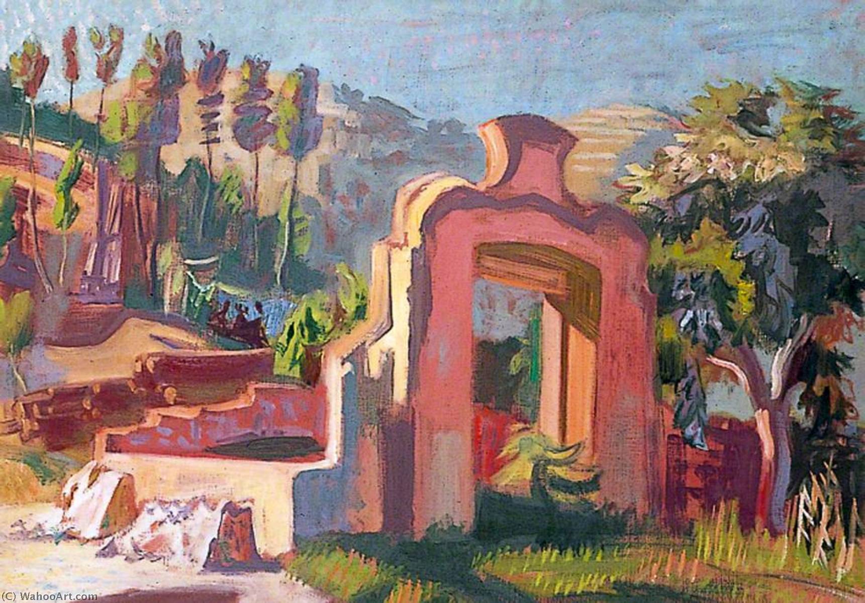 Rotes Tor, Taormina, Sicilien — Hans Feibusch