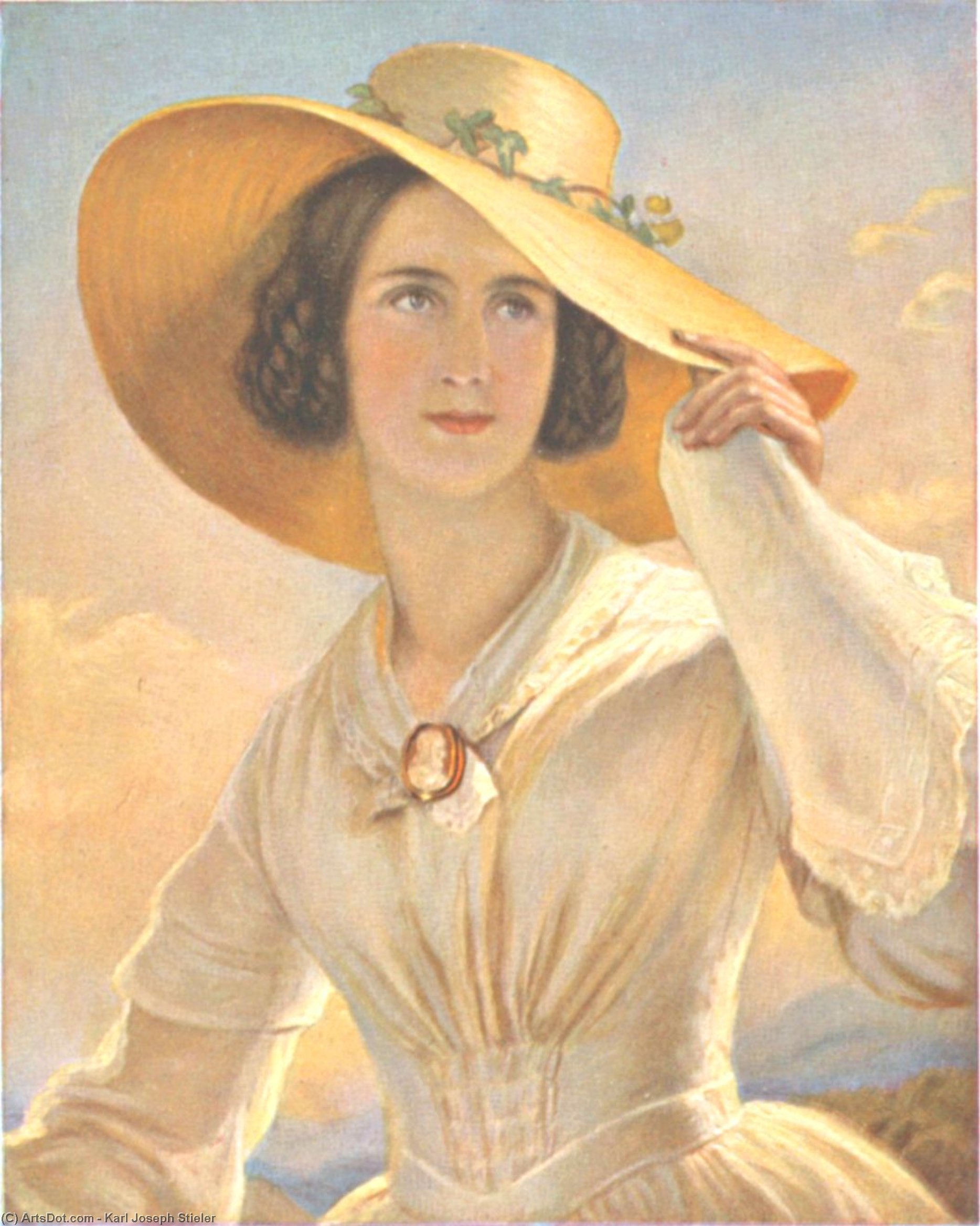 Portrait Of The Artist's Daughter — Karl Joseph Stieler