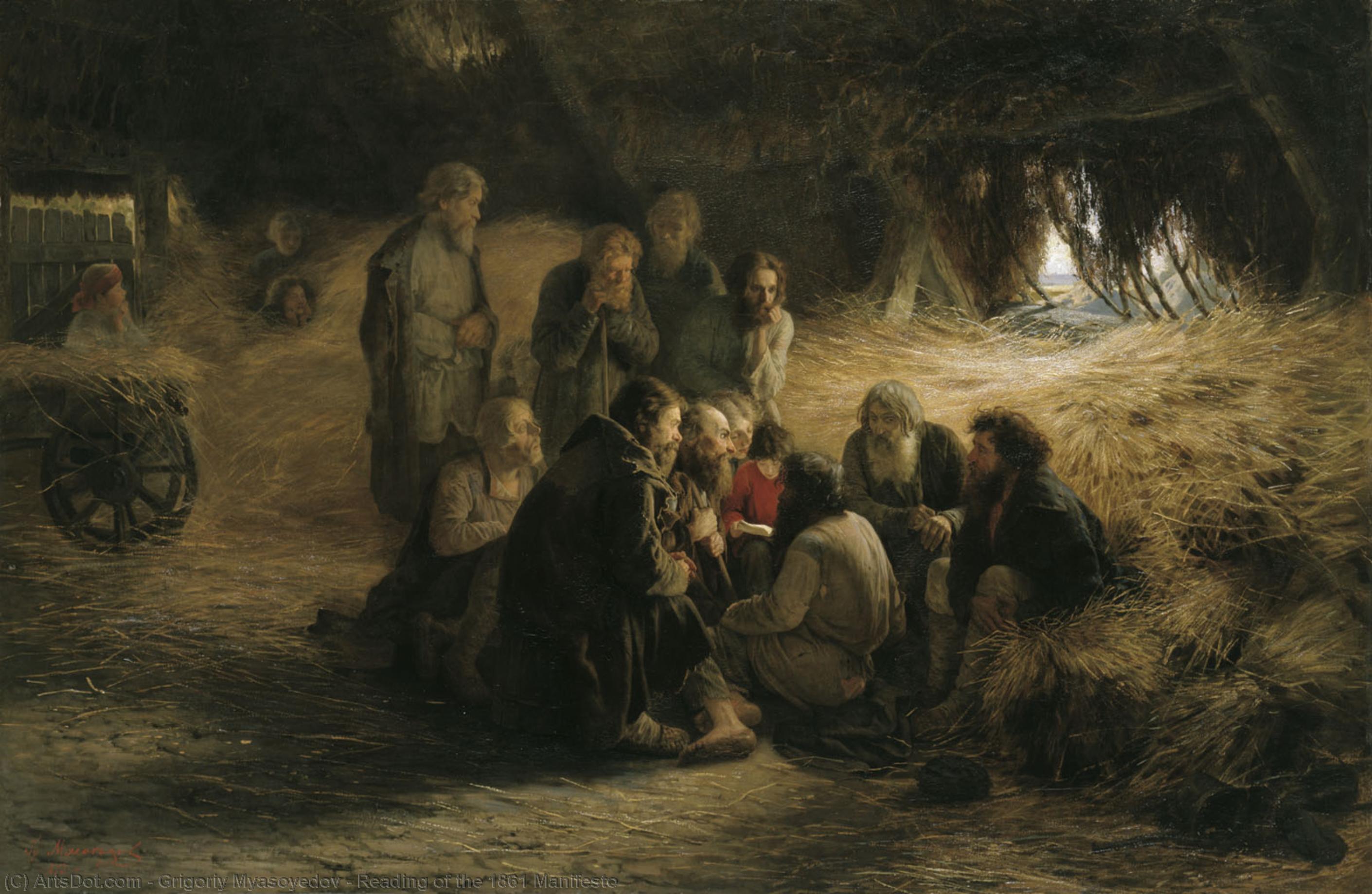 Reading Of The 1861 Manifesto — Grigori Myasoyedov