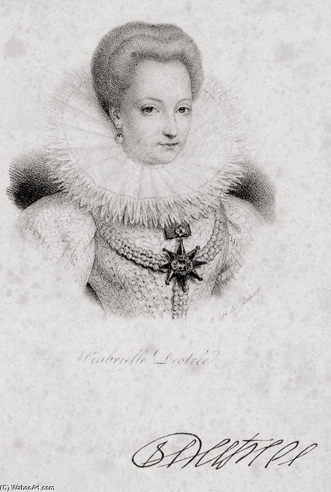 Portrait Of Gabrielle D'estrées, French — Francois Seraphin Delpech