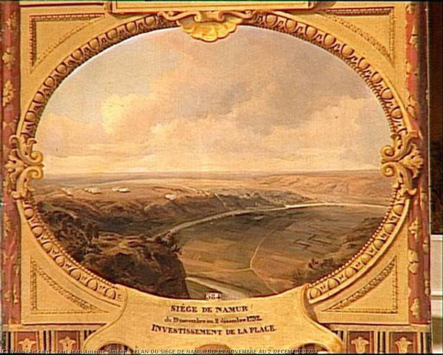Plan Du Siege De Namur.du 19 Novembre Au 2 Decembre 1792 — Fort Jean Antoine Siméon