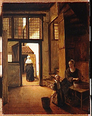 Arriere Cour D'une Maison Hollandaise — Pieter De Hooch