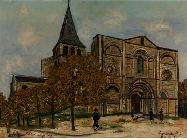Church Of Saint-amand-de-boise (charente) — Maurice Utrillo