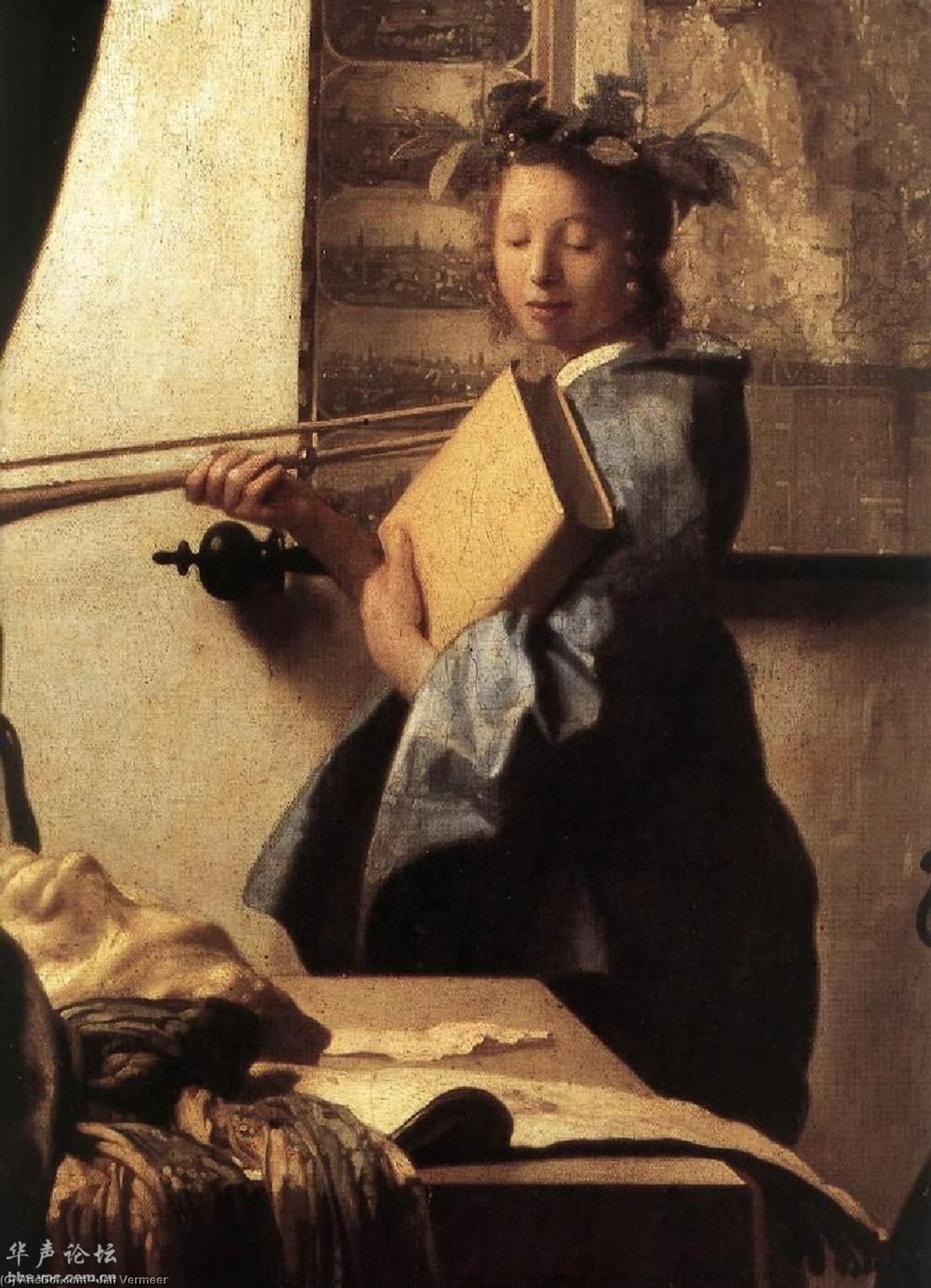 Die Kunst Des Malens (detail) — Johannes Vermeer