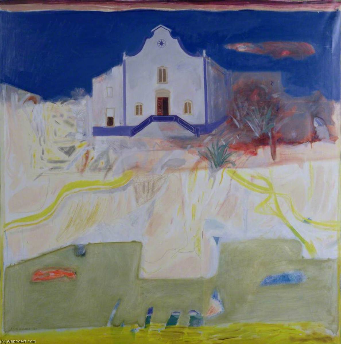Church At Ericeira — Elizabeth Violet Blackadder