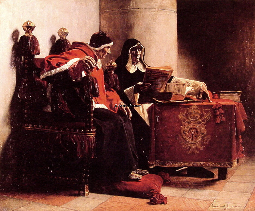 The Pope And The Inquisitor, Known As Sixtus Iv And Torquema — Jean-paul Laurens