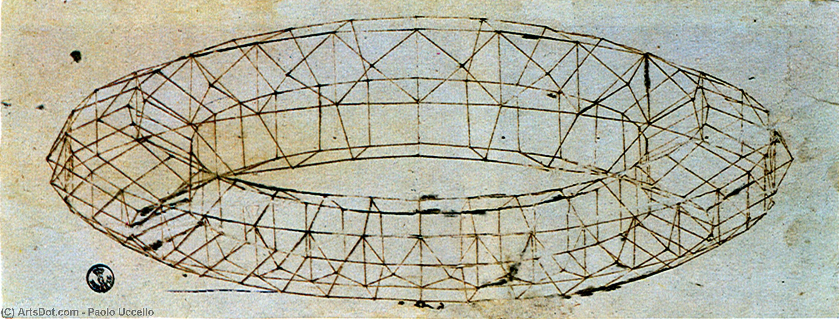 Perspective Study Of Mazzocchio2 — Паоло Уччелло
