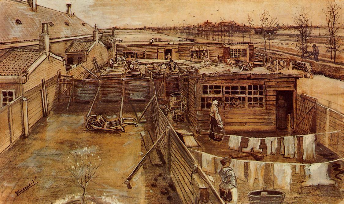 Carpenter's Workshop, Seen From The Artist's Studio — Vincent Willem Van Gogh