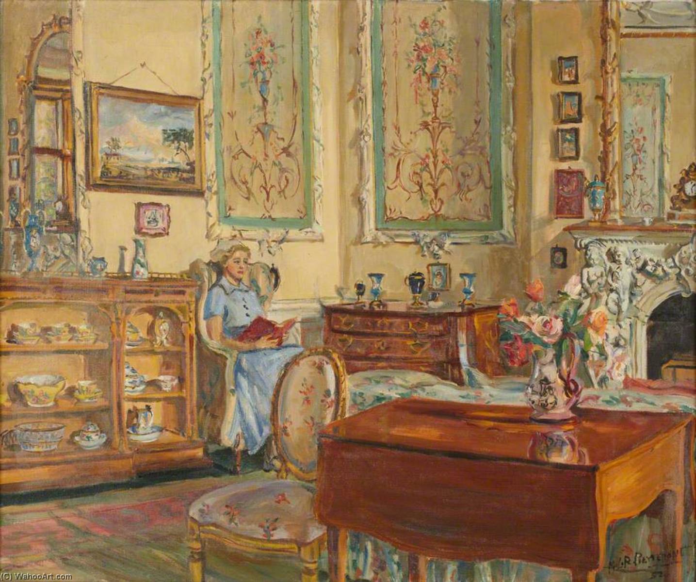 Nurse In The Tapestry Room — Marie Louise Roosevelt Pierrepont