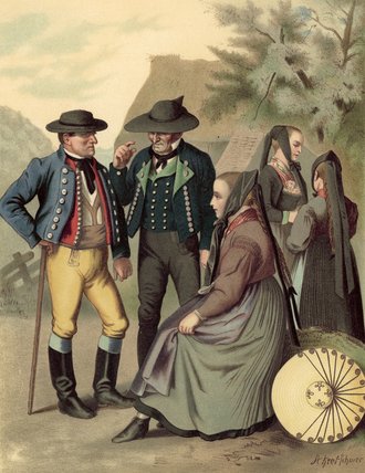 German Costume Wurtemberg Freudenstadt — Albert Kretschmer