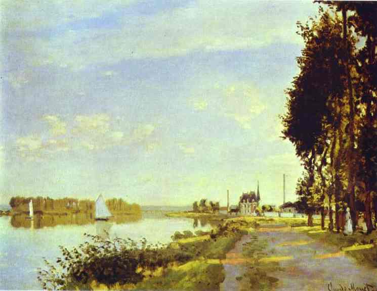 El Camino Junto Al Río Argenteuil — Claude Monet