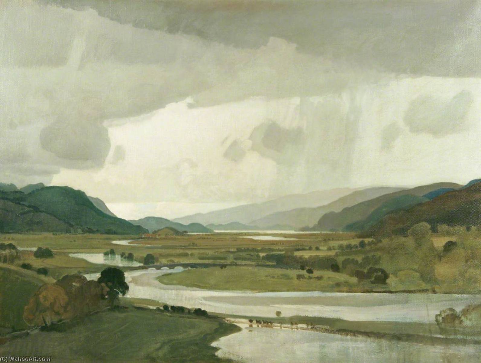 Summer Flood, North Wales (the Valley Of The Mawdach Near Dolgelly) — Charles Parsons Knight