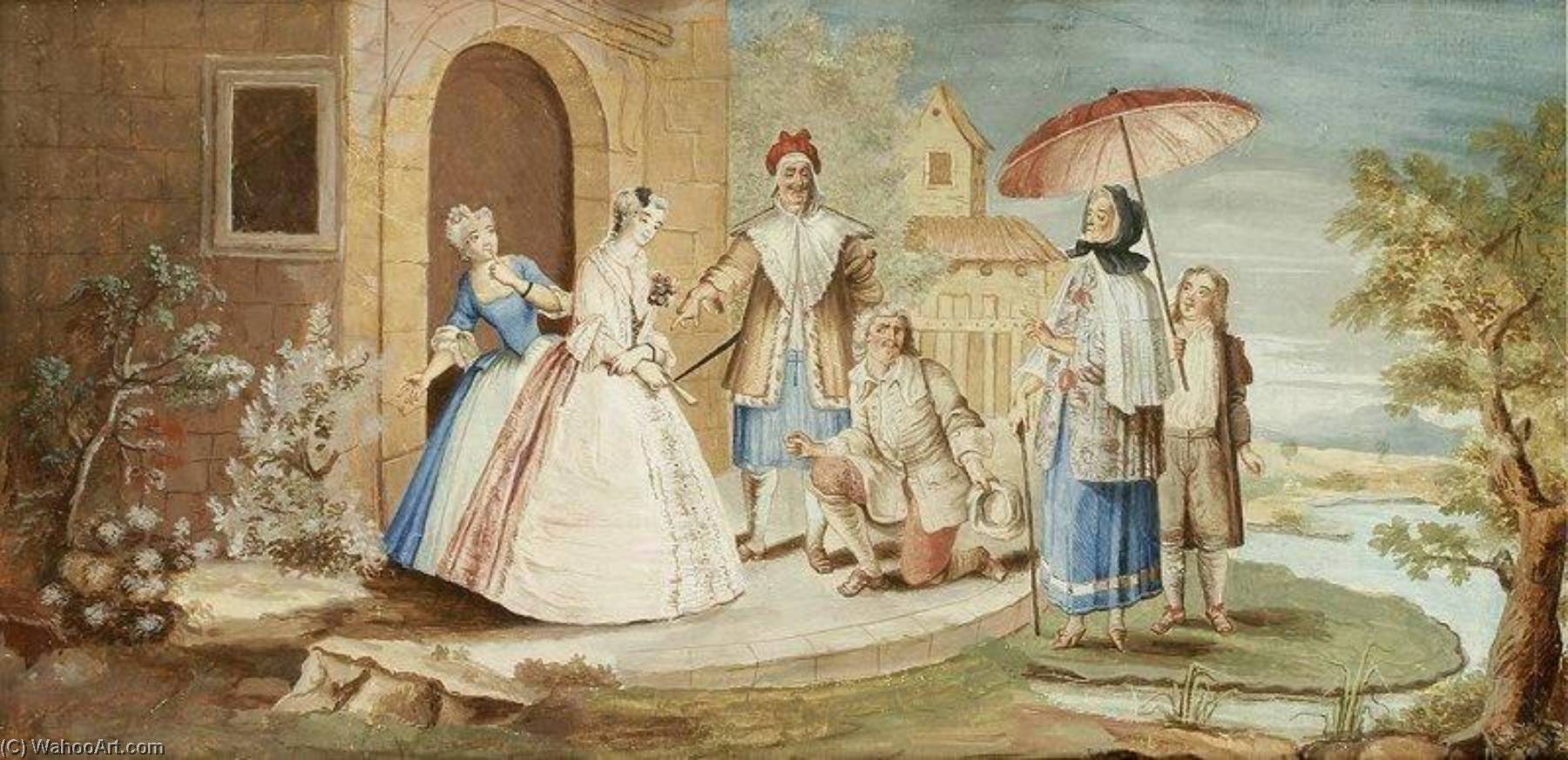 Molière Playing The Role Of Georges Dandin — Charles Antoine Coypel