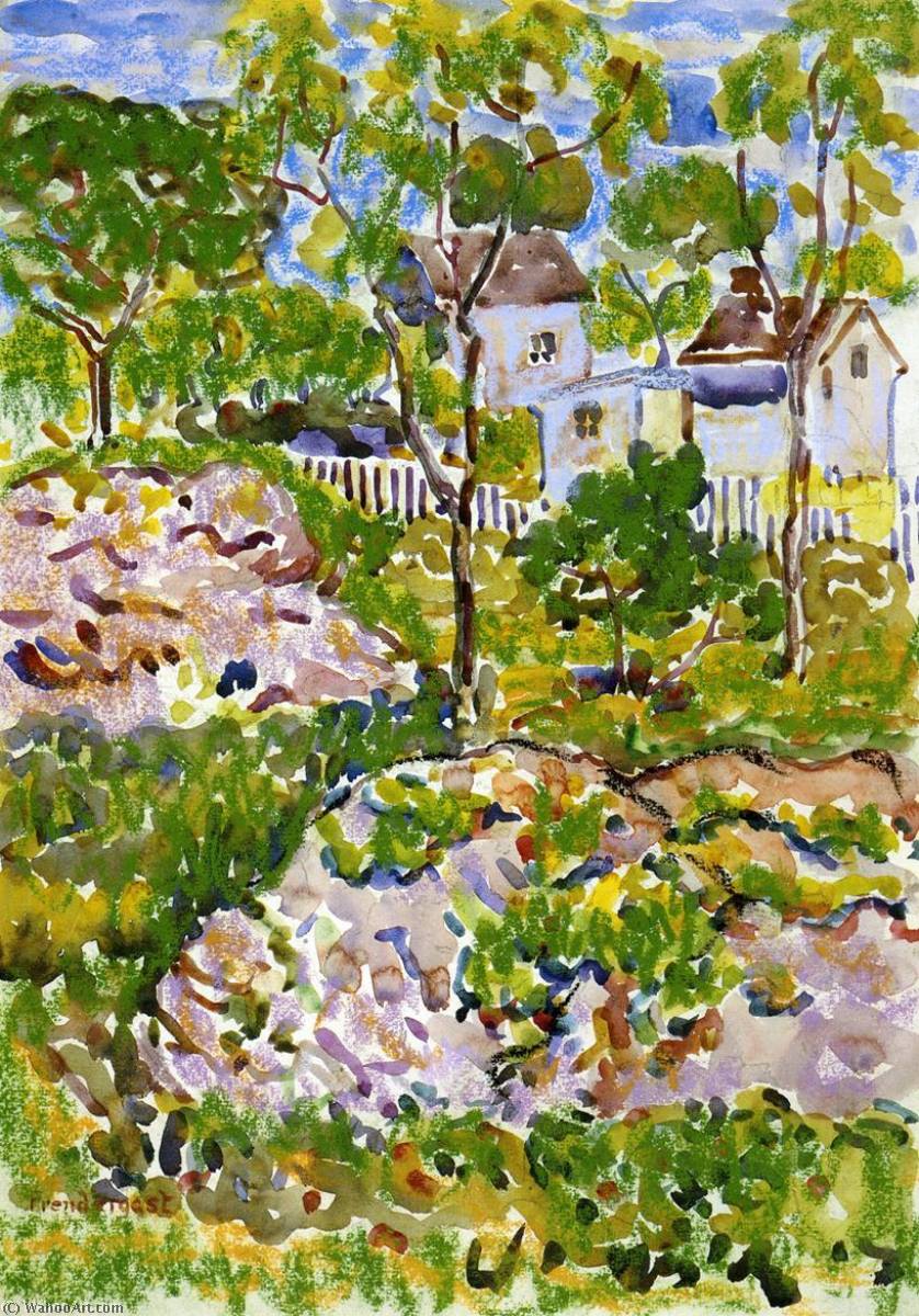 Farmhouse In New England — Maurice Brazil Prendergast