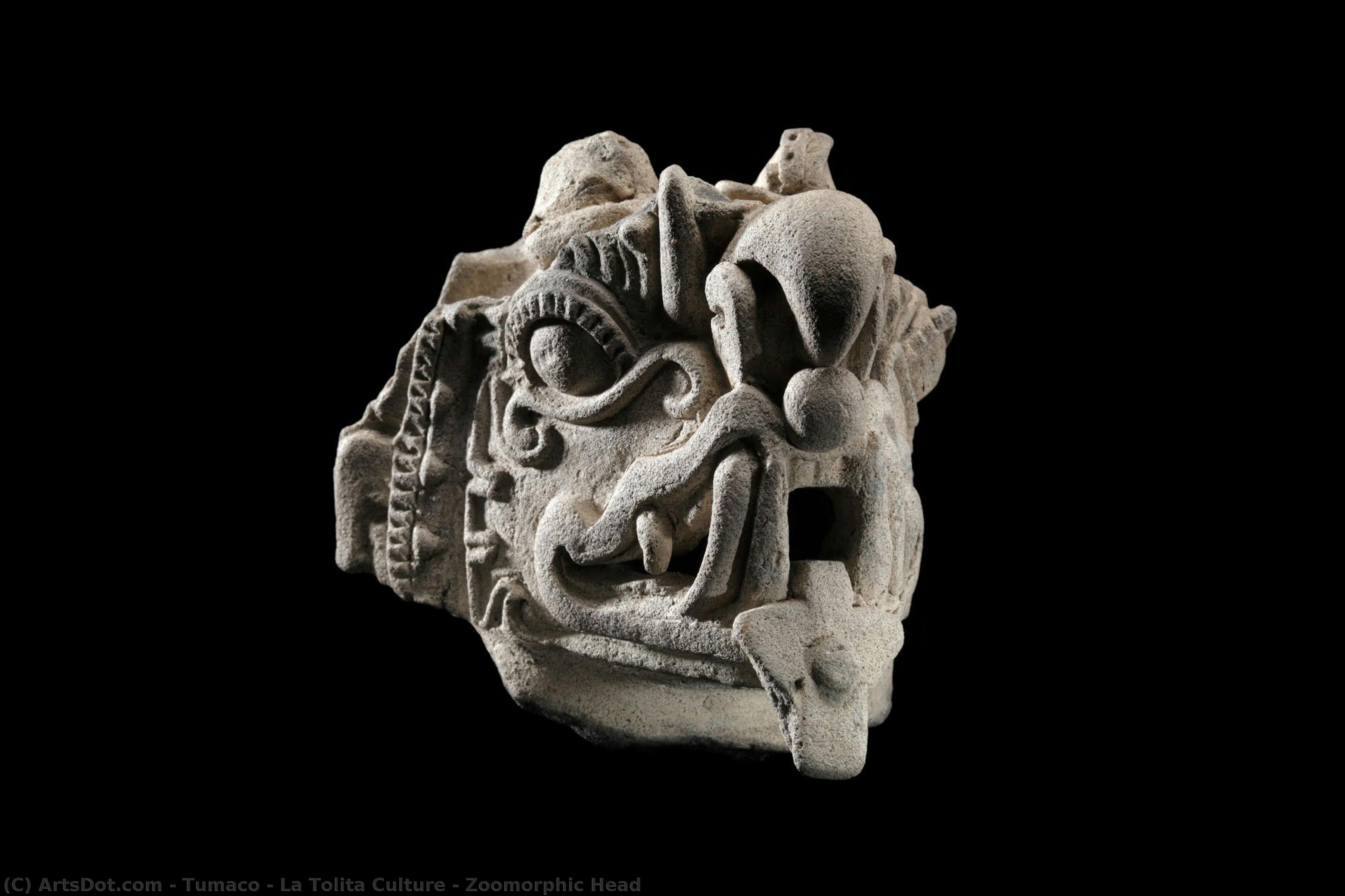 Zoomorphic Head — Tumaco - La Tolita Culture