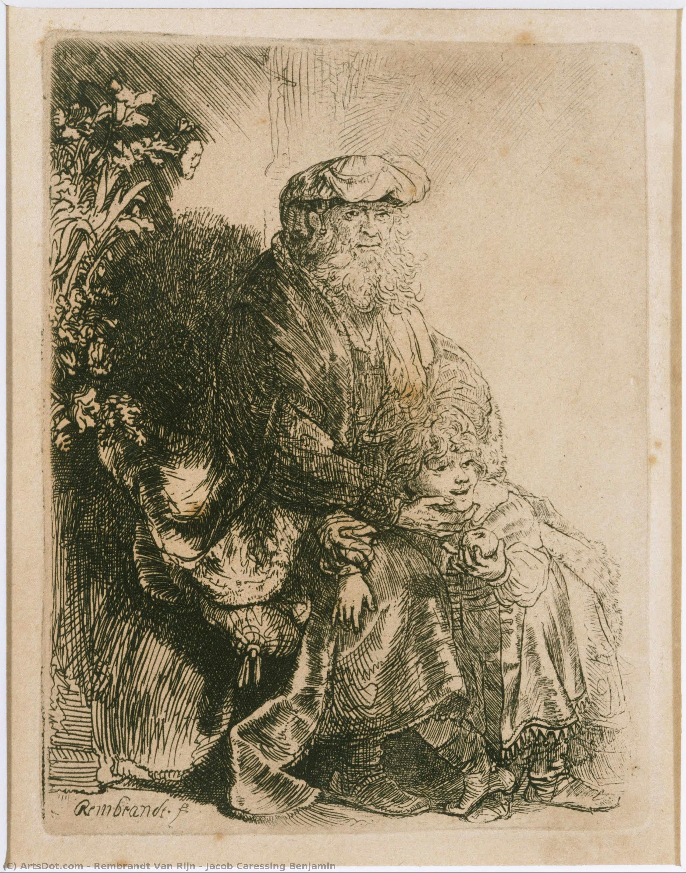 Jacob Caressing Benjamin — Рембрант