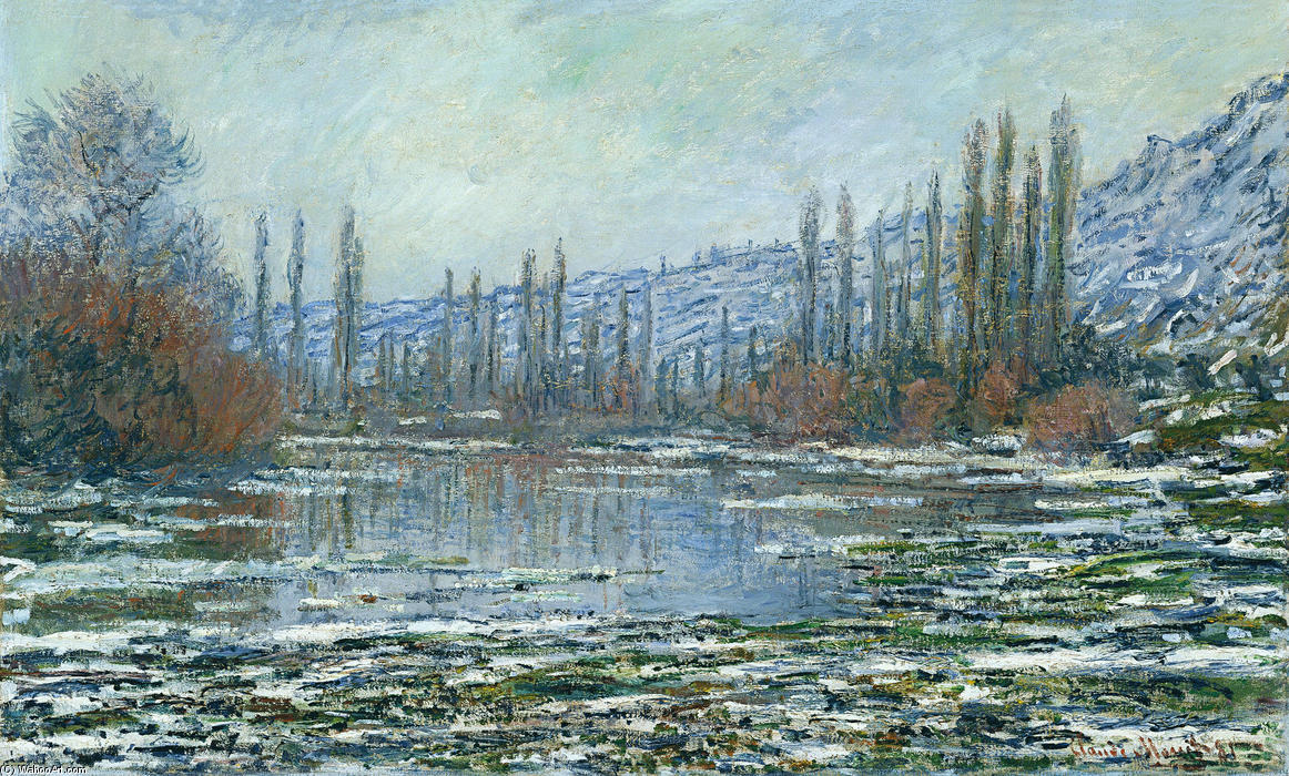 The Thaw At Vetheuil — Claude Monet