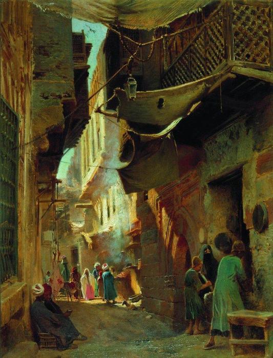 Street In Cairo — Konstantin Yegorovich Makovsky