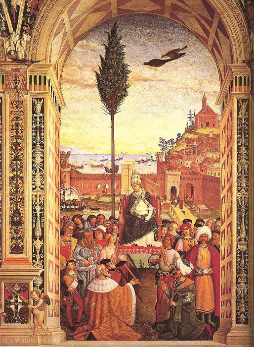 Aeneas Piccolomini Arrives To Ancona — Pinturicchio