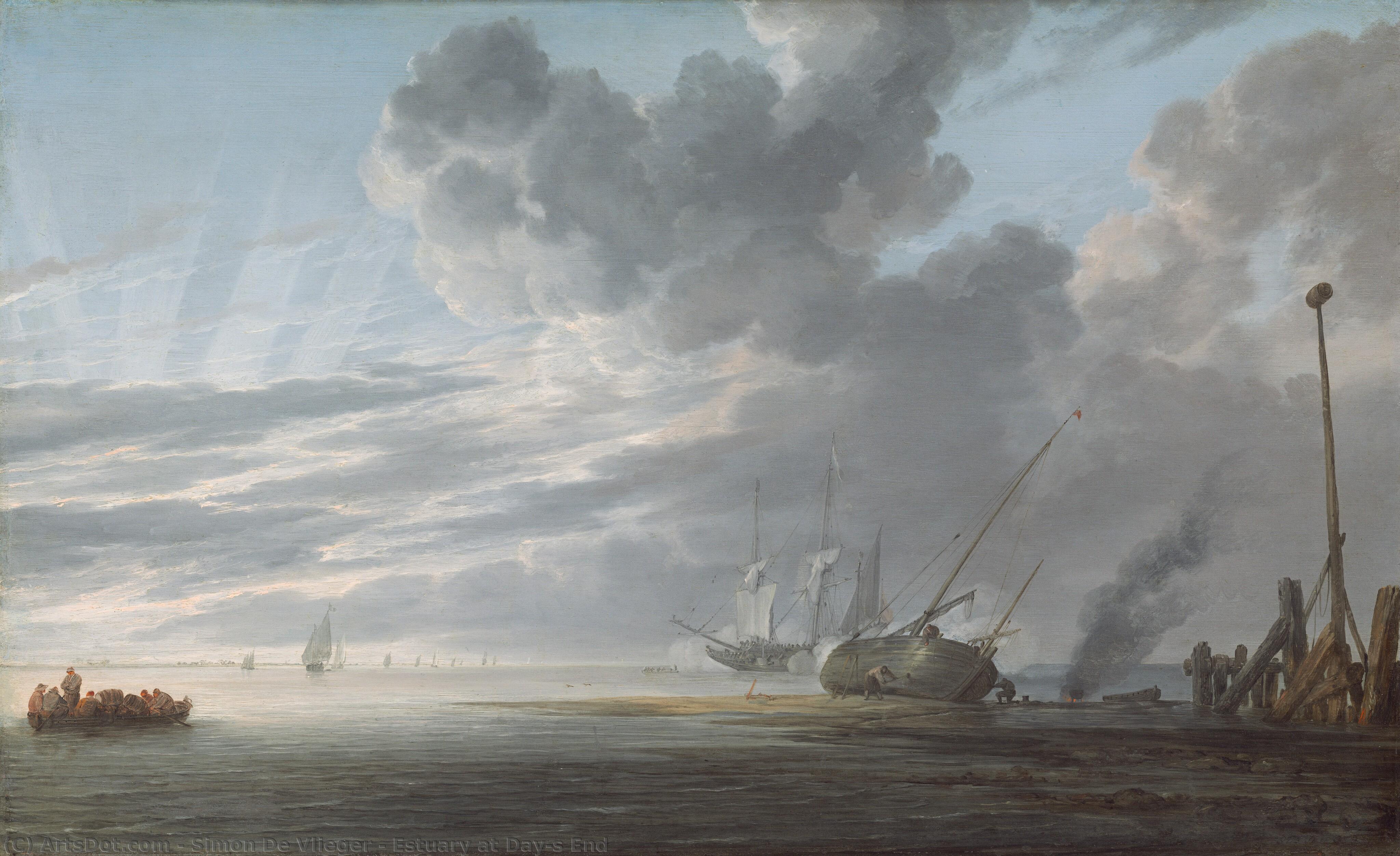 Estuary At Day's End — Симон Де Влигер
