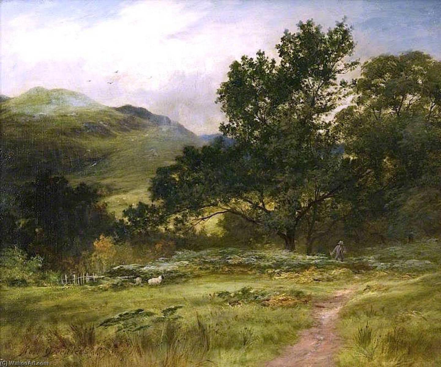 Hillside At Luss — James M Robert Greenlees
