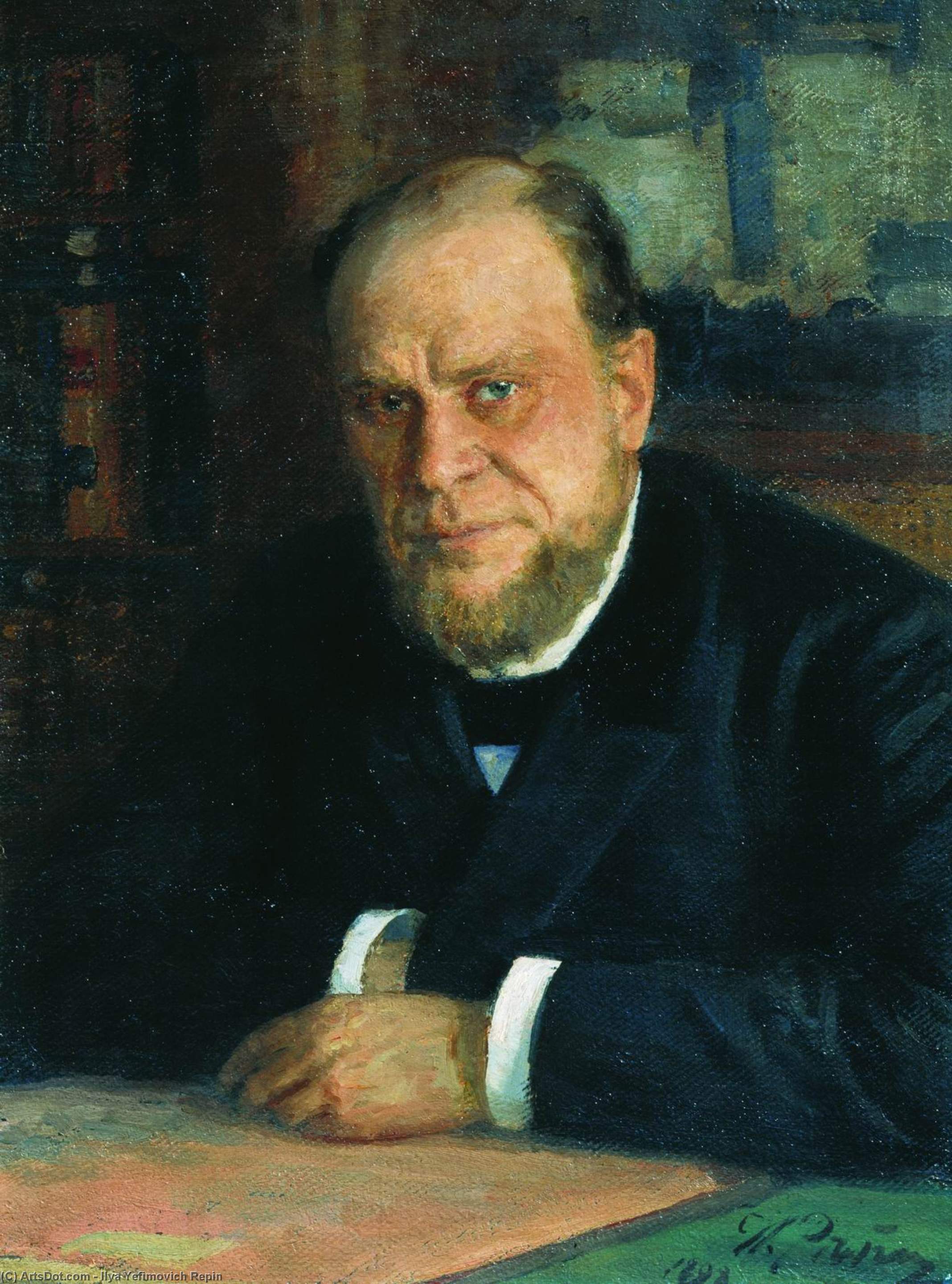 Portrait Of Lawyer Anatoly Fyodorovich Koni — Ilya Yefimovich Repin