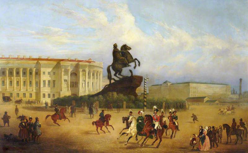 Senate Square, St Petersburg, With Falconet's Statue Of Peter The Great — Jennens Bettridge