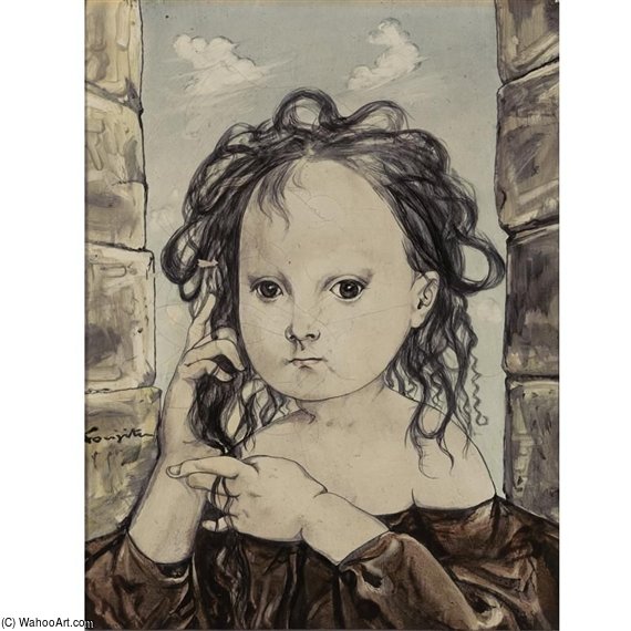 Jeune Fille En Jupe Brune — Léonard Tsuguharu Foujita