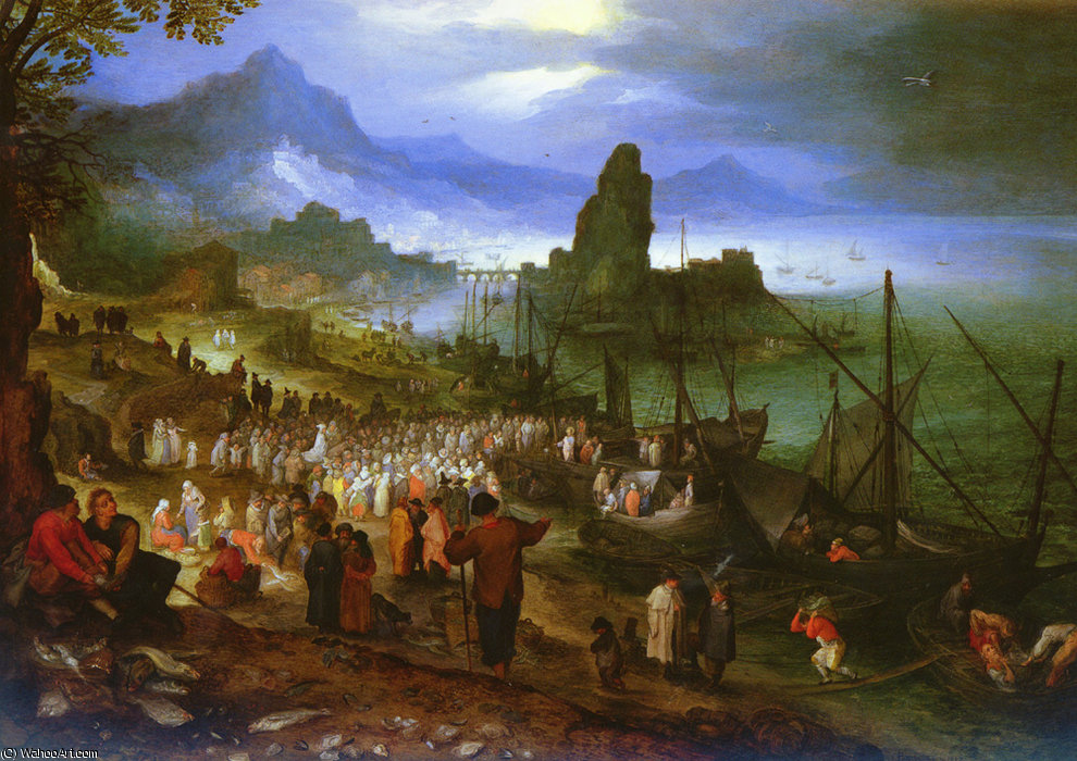 Christ Preaching At The Seaport — Jan Brueghel The Elder