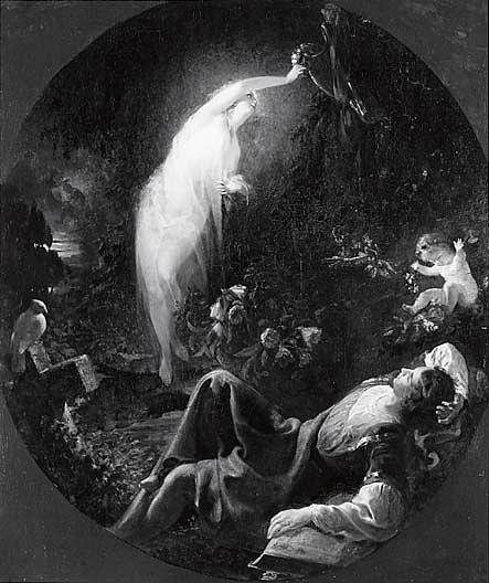 Poet's Dream, (painting) — Emanuel Gottlieb Leutze