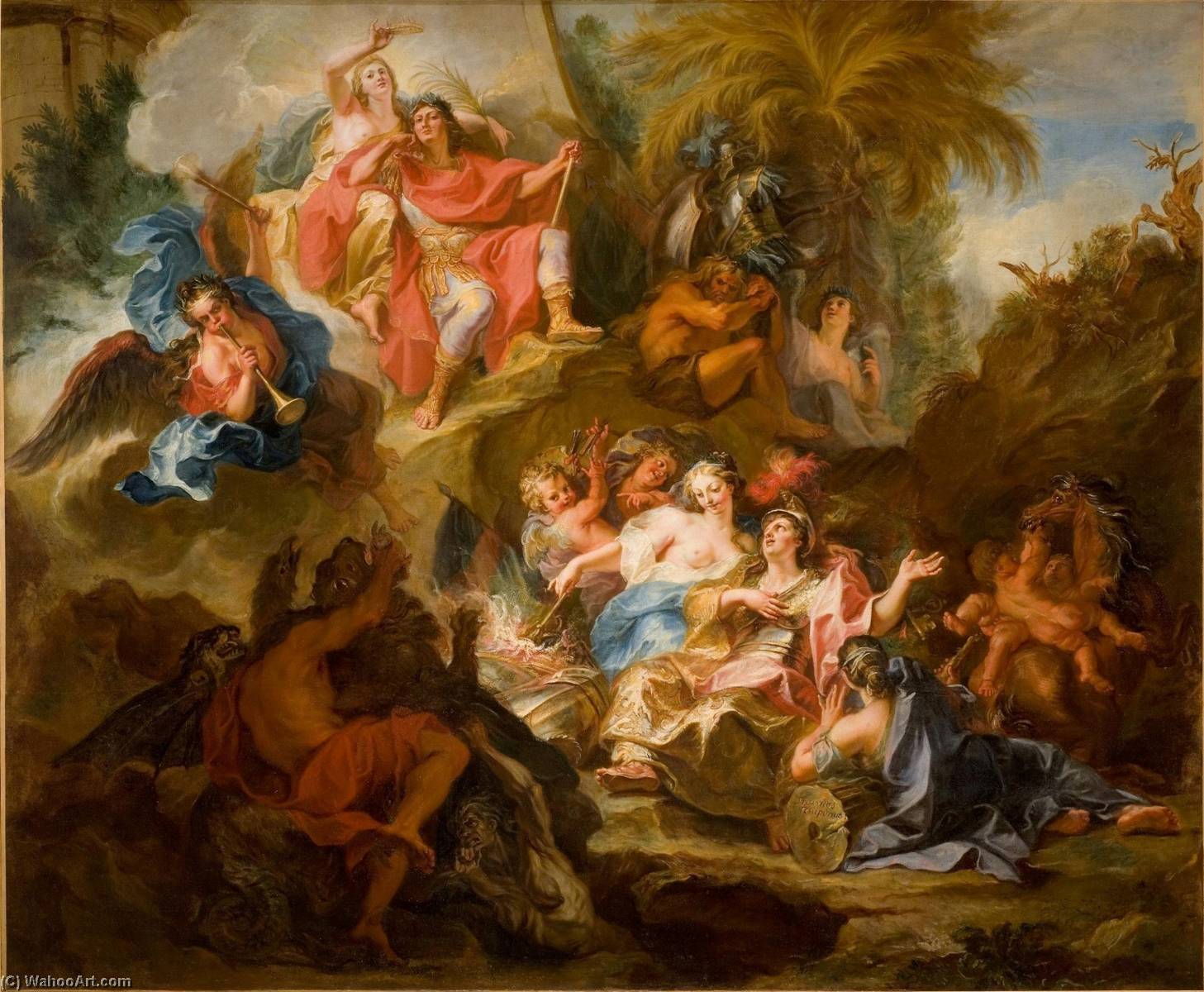 Louis Xiv Resting On The Breast Of Glory After The Peace Of Nimegue — Antoine Coypel Ii